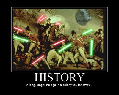 star wars draw in to the 1780 revolution in america